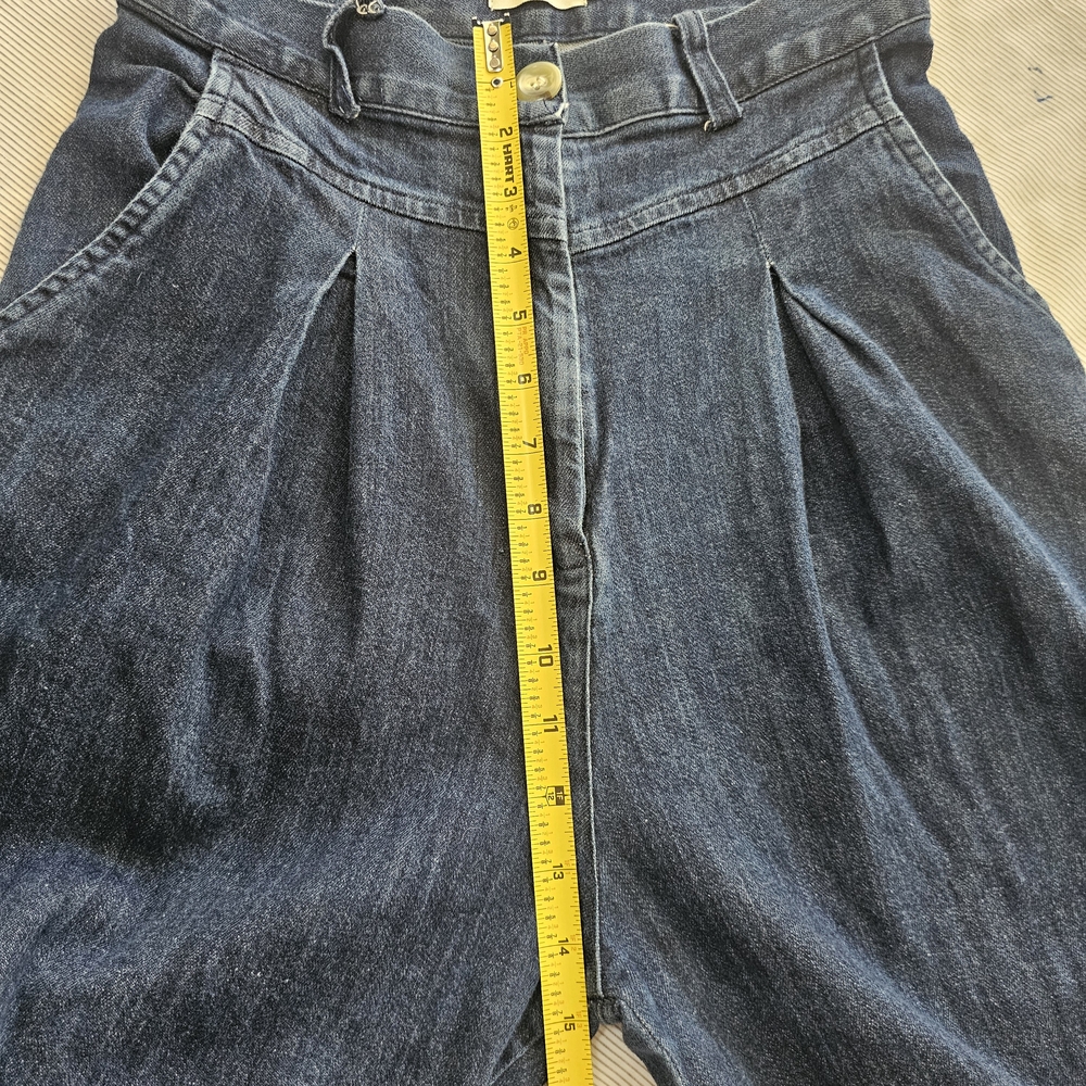 NICO.NICO‎ Pleated High Waist Wide Leg Denim Jeans Size 4 - Picture 5 of 13